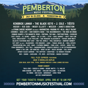 Pemberton Music Fest - 2015 lineup